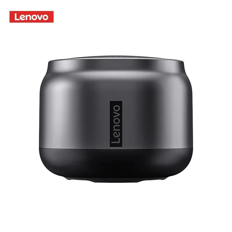 Caixa de Som Bluetooth Lenovo K30 Portátil e à Prova d'Água, com Som Surround e Potente Bass, Ideal para Passeios ao Ar Livre. Com Microfone Integrado e Conexão USB.