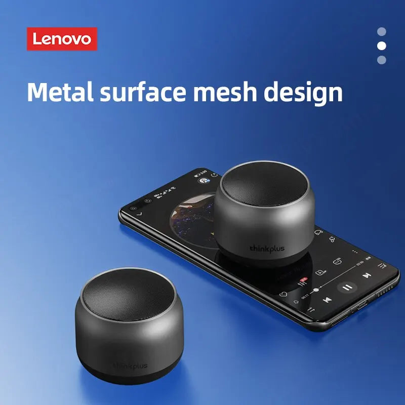 Caixa de Som Bluetooth Lenovo K30 Portátil e à Prova d'Água, com Som Surround e Potente Bass, Ideal para Passeios ao Ar Livre. Com Microfone Integrado e Conexão USB.