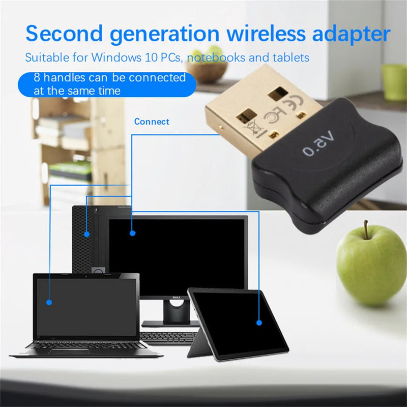 Adaptador Bluetooth 5.0 Sem Fio USB - Receptor e Transmissor de Áudio para Computador e Laptop**